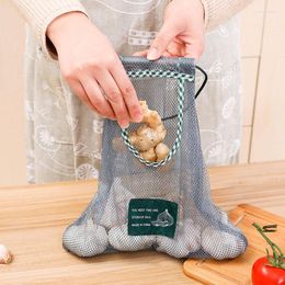 Shopping Bags Reusable Portable Net Bag Fruit Vegetable Storage Eco-friendly Cotton Foldable Large Capacity Mesh