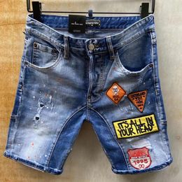 DSQ PHANTOM TURTLE Jeans Men Jean Mens Luxury Designer Skinny Ripped Cool Guy Causal Hole Denim Fashion Brand Fit Jeans Man Washed311r