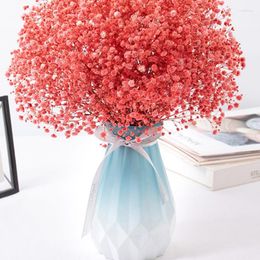 Decorative Flowers 100gBaby's Breath Dried Gypsophila Arrangement Artificial Wedding Decoration Fleurs Valentine Gift Ideas Flower