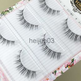 False Eyelashes Yokpn Japanese Transparent Terrier Natural False Eyelashes Soft Stem Simulation Eye Tail with Long Air Eyelashes 3 Pairs Lashes x0630