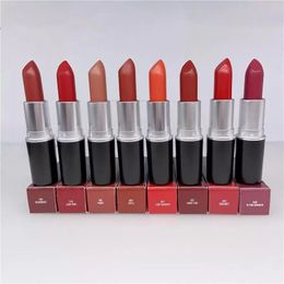 29 Colours Lipstick Matte Rouge A Levres Aluminium Tube Lustre Lipsticks with Series Number Russian Red Top Quaity Free Shipping
