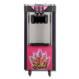 LINBOSS CE Commercial kitchen 3 flavors gelato yogurt floor soft ice cream machine