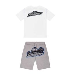 23ss Limited Edition TrapStar t Shirt Short Sleeve Shorts Shooter Suit London Street Fashion Cotton Comfort Couple Motion design 527ess