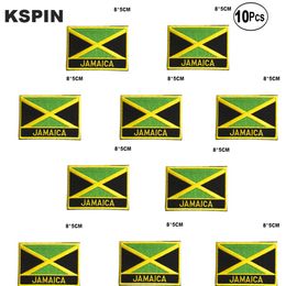 Jamaica Flag Embroidery Patches Iron on Saw on Transfer patches Sewing Applications for Clothes in Home&Garden287r