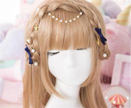 Party Supplies Japanese Sweet Lolita Girl Pearl Shell Starfish Hairpin U Shape Hair Clip Accessorise B977