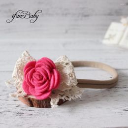 Hair Accessories Girl Women Flower Headband Tie Felt