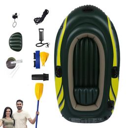 Air inflation toy Inflatable Kayak Foldable Thickened Fishing Boat Includes Cushion Rod Seat Manual Pump Nozzle 230629