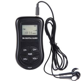 Radio Portable Conference/rehearsal Fm Receiver Mini Fm Digital Radio with 1.1 Inch Lcd Display Continuous Use for 5060 Hours