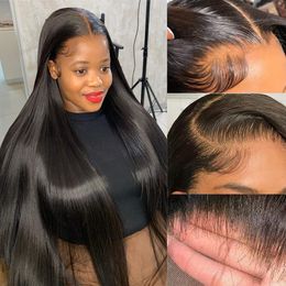 Transparent Straight Lace Front Wig HD Lace Wig 13x6 Human Hair Wigs For Black Women Pre Plucked Brazilian Lace Frontal Wig