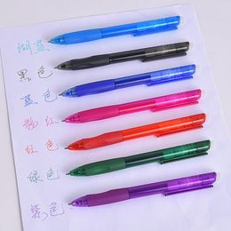 Pens 12Pcs/Set 0.7mm Retractable Erasable Gel Pen Rotation Switch Office School Writing Handle Rods Blue Black Red Ink Refill 8 Colour