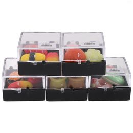 Gift Wrap 5 Boxes Of Artificial Sushi Decor Fake Donut Simulated Fruit Model Realistic Jam