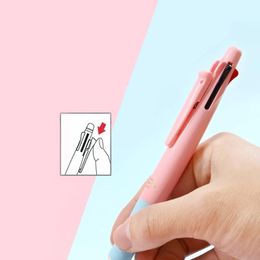 Pen 1pcs Japanese Zebra Multifunctional Ballpoint Pen B4SA1 Soft Twocolor Limited 0.7+ Mechanical Pencil 0.5 Five In One Student