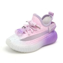 Children's coconut shoes new girls' sports shoes flying mesh shoes breathable boys' casual shoes soft-soled baby shoes