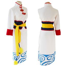 Gintama Kagura Cosplay Cheongsam Outfit Adult Halloween Costumes for Women273E