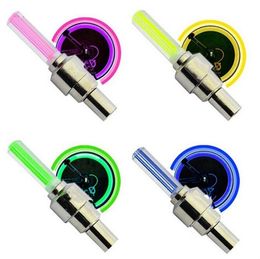 4 Colors Flashing Waterproof Led Wheel Light Bike Tyre Valve Lights For Car Bicycle Motorcycle Outdoor Cycling bicycle lamp Accessories