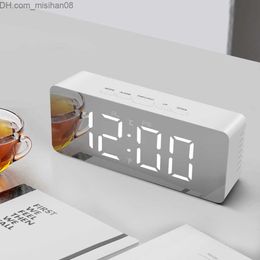 Desk Table Clocks Multi-Function LED Table Clock Digital Modern Mirror Alarm Clocks For Office Home Decoration Electronic Desk Clock Reloj Mesa SH190924 Z230630