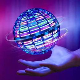 Magic Intelligent Spinning Colorful lighting Ball Flying Machine Suspended Puzzle Black Technology Boys and Girls Children's Toys