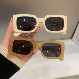 Sunglasses Frames Vintage Square Frame Sun Glasses Fashion Trendy for Men Women Shades Cool Retro Hip Hop Female Eyewear 230629