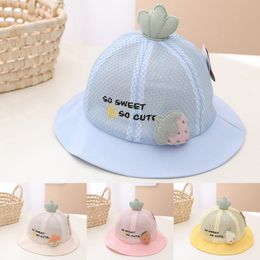 Children Fisherman Hat Cute Fruit Decoration In Spring And Summer Comfortable Breathable Net Hat Festival Accessories Women