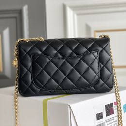 Luxury Bags Designer Evening Flap Channel Bags Quality Lambskin Chain Bags 20cm