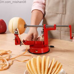 Fruit Vegetable Tools Fruit Vegetable Tools 3 in 1 Steel Potato Apple Machine Peeler Corer Slicer Cutter Bar Home Handcranked Clipping Kitchen 230425 Z230630