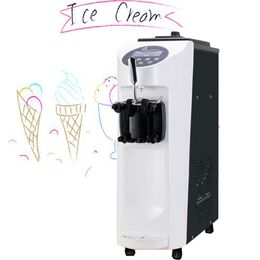 LINBOSS mixed 3 Flavour vertical soft ice cream machine is made of stainless steel and has a longer service life 1000W