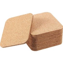 Mats Pads Cork Coaster For Drink Absorbent Heat Resistant Reusable Tea Coffee Coasters Drop Delivery Home Garden Kitchen Dining Ba Dhpvd