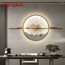 Wall Lamp SOFEINA Modern Picture Fixture LED 3 Colors Chinese Style Interior Landscape Sconce Light Decor For Living Bedroom