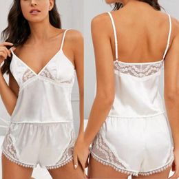 Women's Sleepwear Nighties For Women Sexy Push Up Embroidery Bow Silk Lingerie Bandage Tie Corset 6x