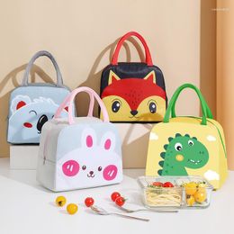 Dinnerware Sets Creative Portable Insulated Thermal Lunch Box Picnic Supplies Bags Cartoon Bag For Women Girl Kids Children