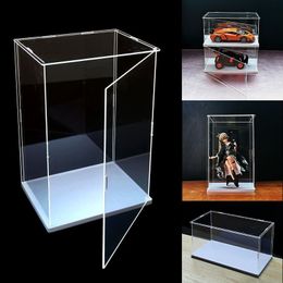 Storage Boxes Bins Openable Display Case for Collectibles Assemble Acrylic Box for Display Action Figures Storage Organizing Blind Box Toys 230629