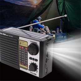 Speakers Portable Solar Radio Charged Emergency Radio High Sensitivity Multiband Wireless Bluetooth Speaker Support Fm / Am / Sw Radio