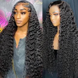 Hd Lace Frontal Wig Brazilian Human Hair Wigs Deep Wave For Women 13x4 Pre Plucked Wet And Wavy 26Inch Curly Lace Front Wig