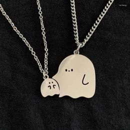 Pendant Necklaces Cute Creative White Ghost For Couple Women Men Friend Lovely Necklace Fashion Jewelry