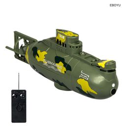 Electric/RC Boats ShenQiWei 3311M RC Submarine 6CH Speed Radio Remote Control Submarine Electric Mini RC Boat Kids Children Gift Toy 230629