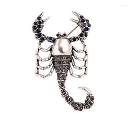 Brooches Retro Women's Scorpion Brooch With Personalised Creativity Rhinestone Fashion Alloy Corsage Accessories