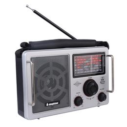 Radio Multiband Fm Air Mb Mw Lw Sw12 7 Band Portable All Band Receiver Ac or 4xd Battery Powered Analog Radio Large Knob