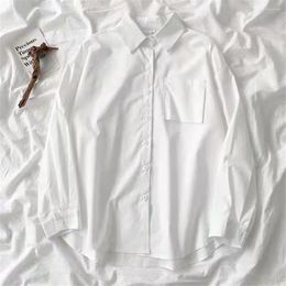 Women's Blouses Japan Long Sleeve Girls Black Shirt Button Up Ladies Tops 2023 White Women School Shirts Korean Fashion Preppy Style Spring