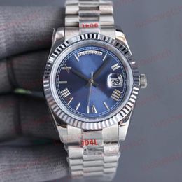 2023 Classic Men Mens Watch 41mm Automatic Watches Platinum Movement Mechanical Sapphire Sweeping Master Rollie Stainless Steel DAYdates Watch Wristwatches R02