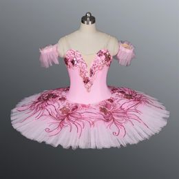 Professional Tutu Ballet Adult Pink Women Nutcracker Marzipan Platter Pancake Ballet Tutu Dress blue Ballet Stage Costume for wome301G