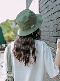 Green Colour Bucket Hat Women Flat Hats Casual Outdoor Sports Hip Hop Cap Men Beach Summer Soft Fishing Sun Hat Unisex Panama