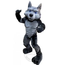 Hot Sales Power Wolf Mascot Costume Furry Suits Party Plush costume Full Body Props Outfit