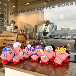 Partihandel Kirby 20CM6 Style Plush Toys Ryggsäck Key Pendant Children's Games Playmate Corporate Activity Gift Tabletop Ornament