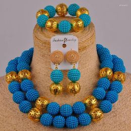 Necklace Earrings Set & Fashion Ladies African Handmade Beaded Red Suit Nigeria Wedding Bridal Jewelry Imitation Pearl XX-56Earrings