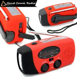 Radio Multifunctional Solar Hand Crank Radio Fm Am Wb Noaa Weather Radio 2000mah Usb Charging Emergency Led Flashlight Power Bank