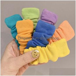 Hair Clips Barrettes Wholesale Colorf Fabric Pleated Rectangar Womens Jewelry Trim Edge Clip Back Of Banger Drop Delivery Hairjewel Otqxz