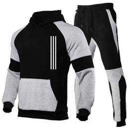 2023 New men's two-piece fashionable Hoodie hot cotton casual track suit models jogging suits men mens tracksuits