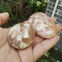 Charms Natural Cherry Blossom Agates Stone Accessories On Hand Nonporous