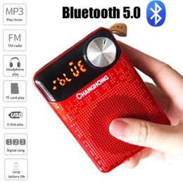 Connectors Portable Mini Radio Fm Receiver Handheld Bluetooth Speaker Tf/usb Mp3 Music Player with Led Display Support Handsfree/headphones