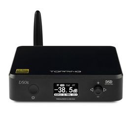 Mixer Topping D50s Csr8675 Bluetooth 5.0 Es9038q2m Audio Decoding Usb Dac Xmos Xu208 Dsd512 32bit / 768khz Opa1612 Usb/opt/coax Input